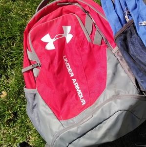 Red under armor backpack